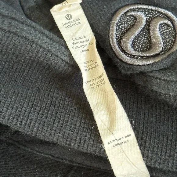 Lululemon Black Hooded Zip-Up Vintage size 8 - Picture 5 of 8